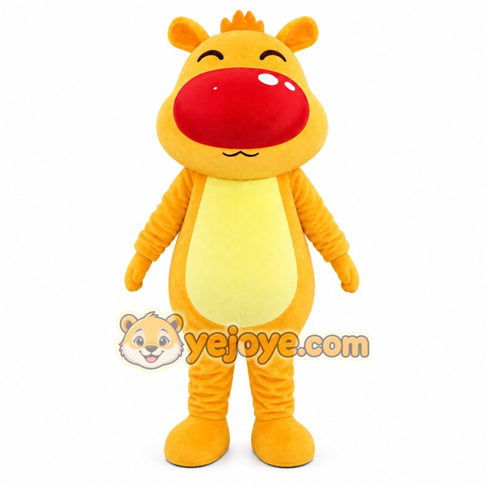 Yellow Dragon Mascot Costume