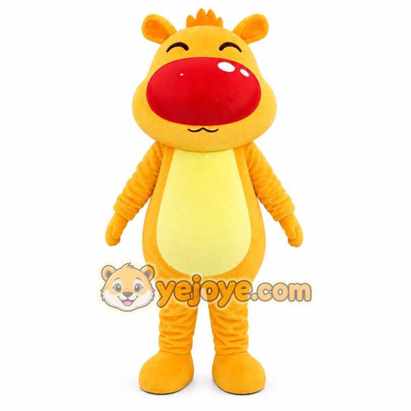 Yellow Dragon Mascot Costume