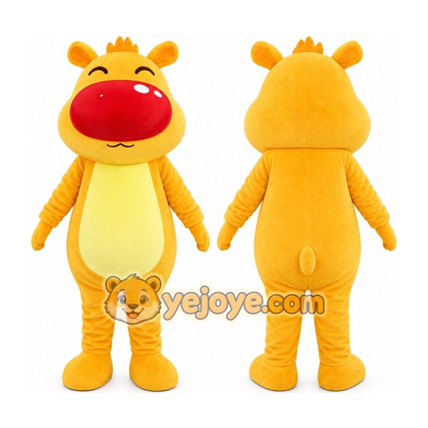 Yellow Dragon Mascot Costume