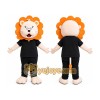 Lion Black Shirt Mascot Costume Lion Black Shirt Mascot Costume