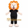 Lion Black Shirt Mascot Costume Lion Black Shirt Mascot Costume
