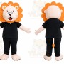 Lion Black Shirt Mascot Costume
