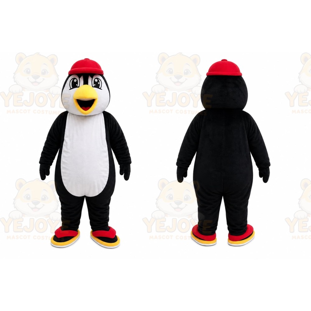 Black Penguin Mascot Costume