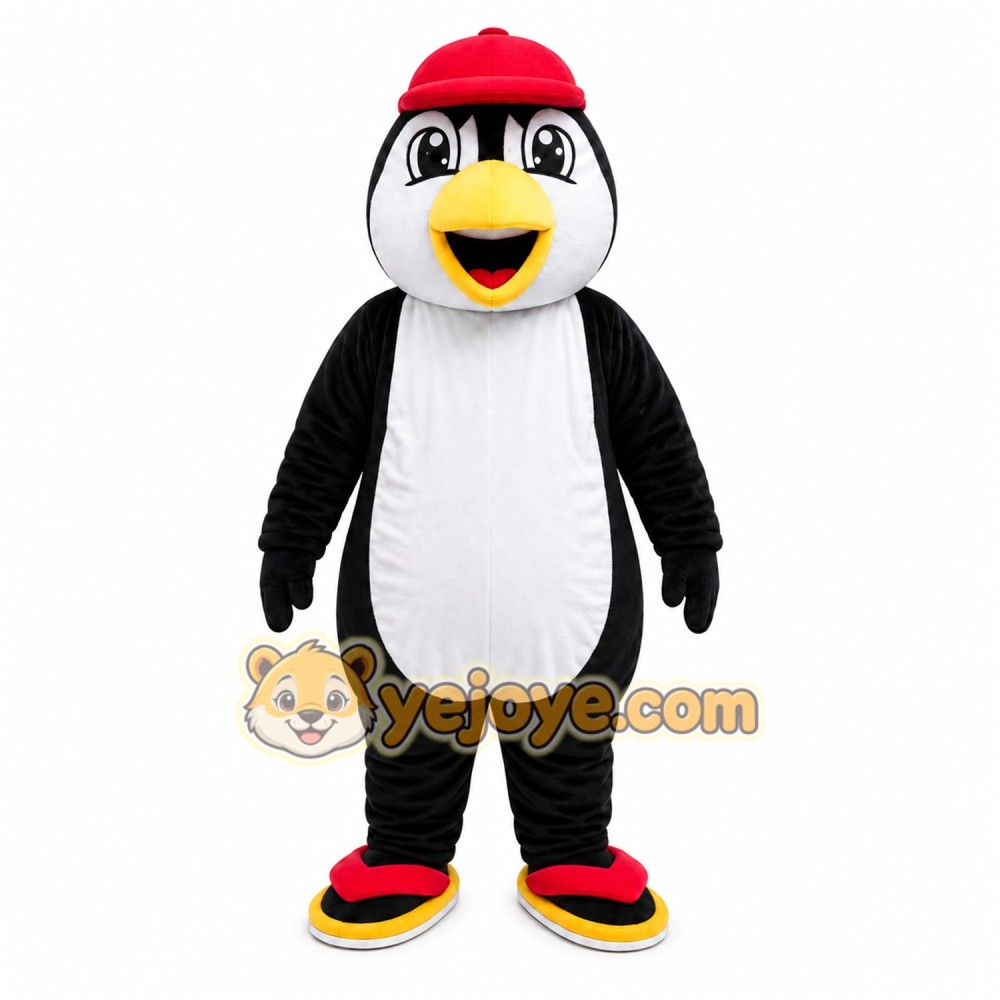 Black Penguin Mascot Costume Black Penguin Mascot Costume