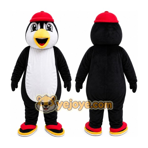 Black Penguin Mascot Costume