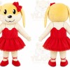 Blonde Girl Mascot Costume