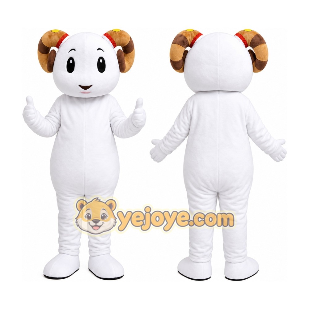 White Puppy Mascot Costume