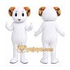 White Puppy Mascot Costume