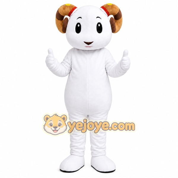 White Puppy Mascot Costume