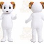 White Puppy Mascot Costume