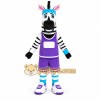 Purple Zebra Mascot Costume Purple Zebra Mascot Costume