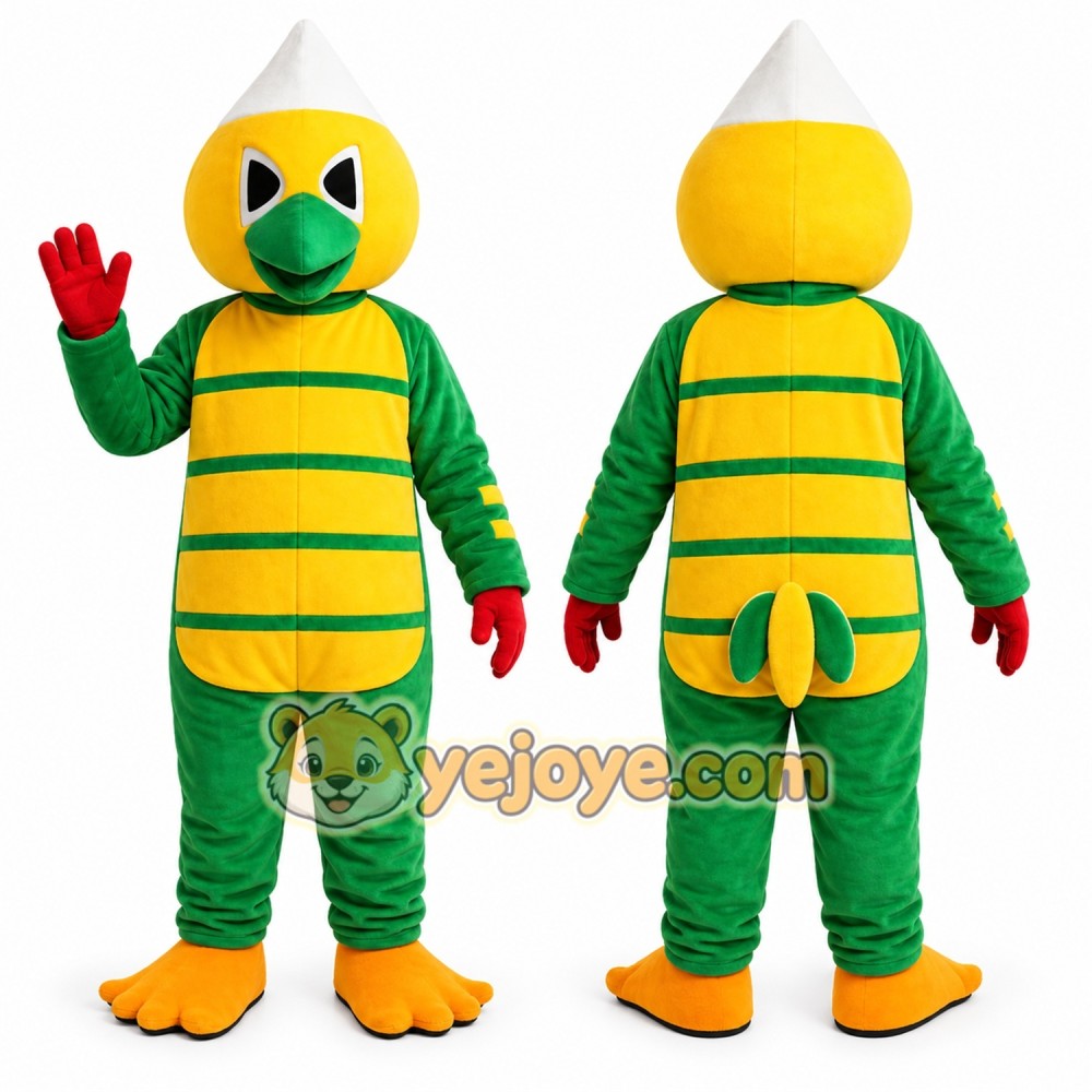Green Parrot Mascot Costume Green Parrot Mascot Costume