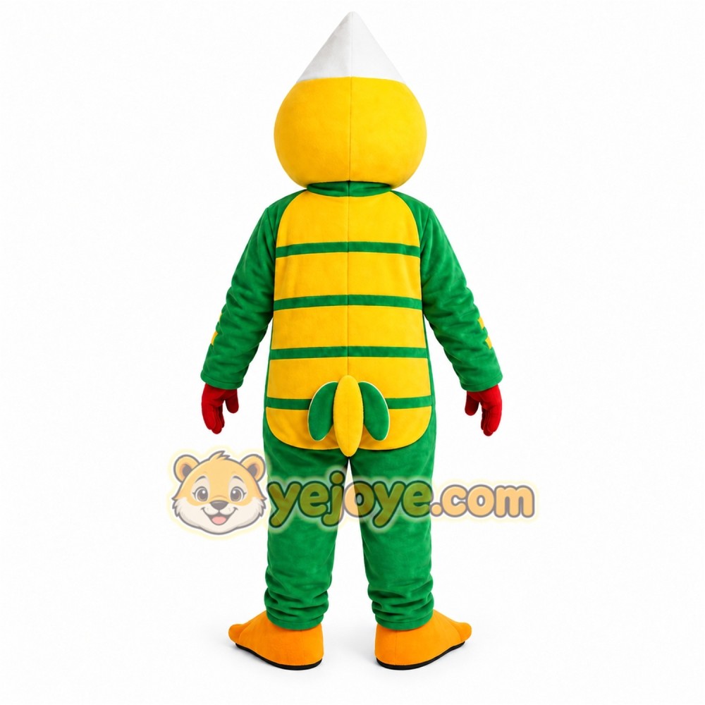 Green Parrot Mascot Costume Green Parrot Mascot Costume