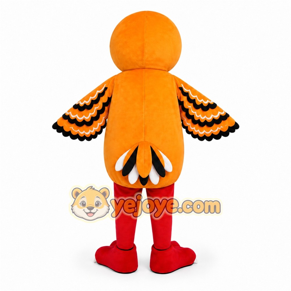 Orange White Bird Mascot Costume Orange White Bird Mascot Costume