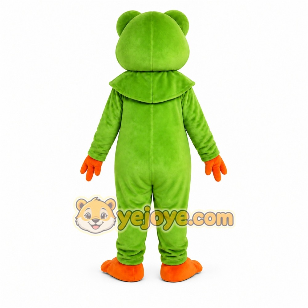 Green Frog Mascot Costume