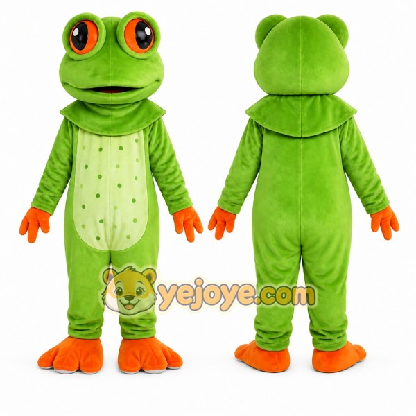 Green Frog Mascot Costume