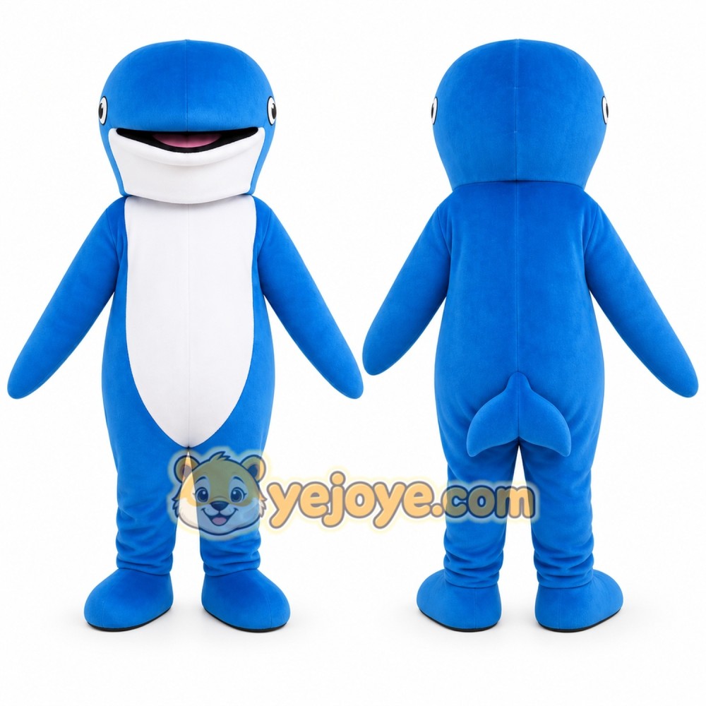 Blue Shark Mascot Costume Blue Shark Mascot Costume