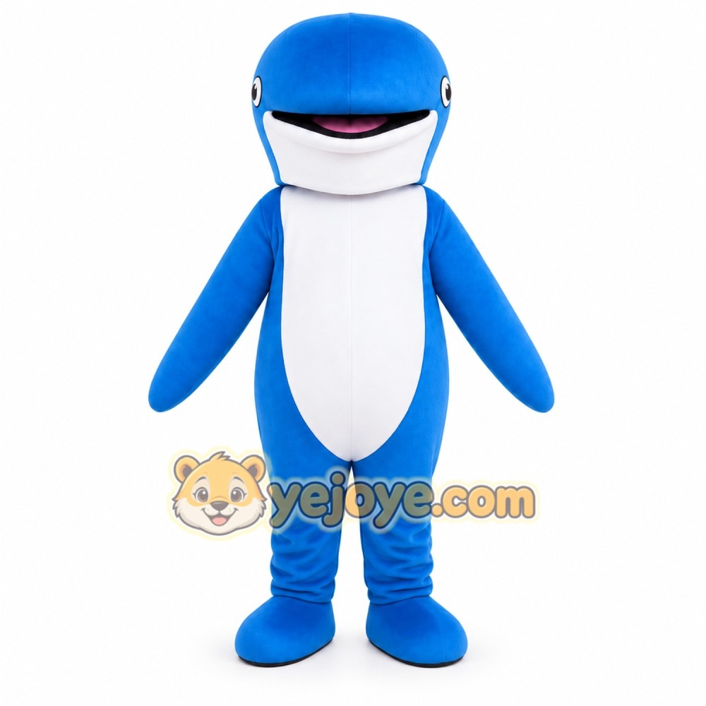 Blue Shark Mascot Costume Blue Shark Mascot Costume