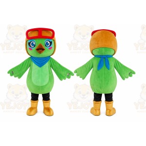 Green Parrot Mascot Costume