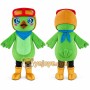 Green Parrot Mascot Costume