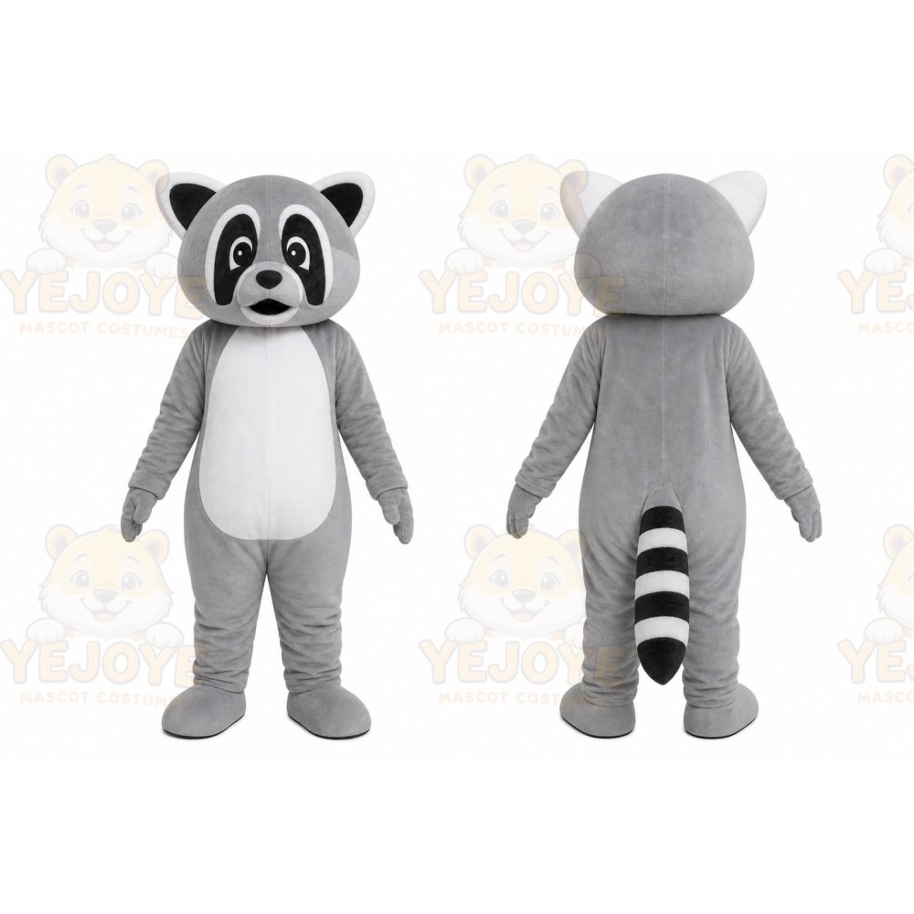 Gray Raccoon Mascot Costume