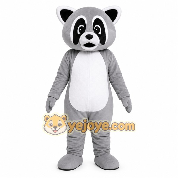 Gray Raccoon Mascot Costume