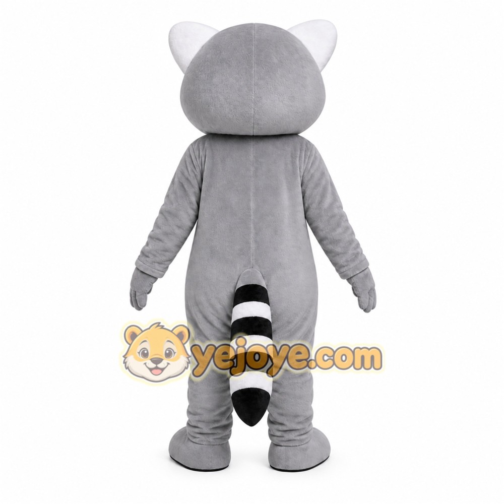Gray Raccoon Mascot Costume Gray Raccoon Mascot Costume