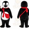 Black Penguin Scarf Mascot Costume
