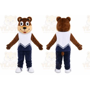 Brown Dog Vest Mascot Costume