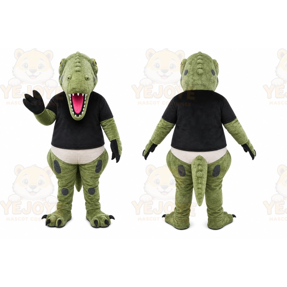 Green Dinosaur Mascot Costume