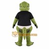 Green Dinosaur Mascot Costume Green Dinosaur Mascot Costume