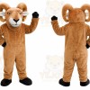Brown Ram Mascot Costume