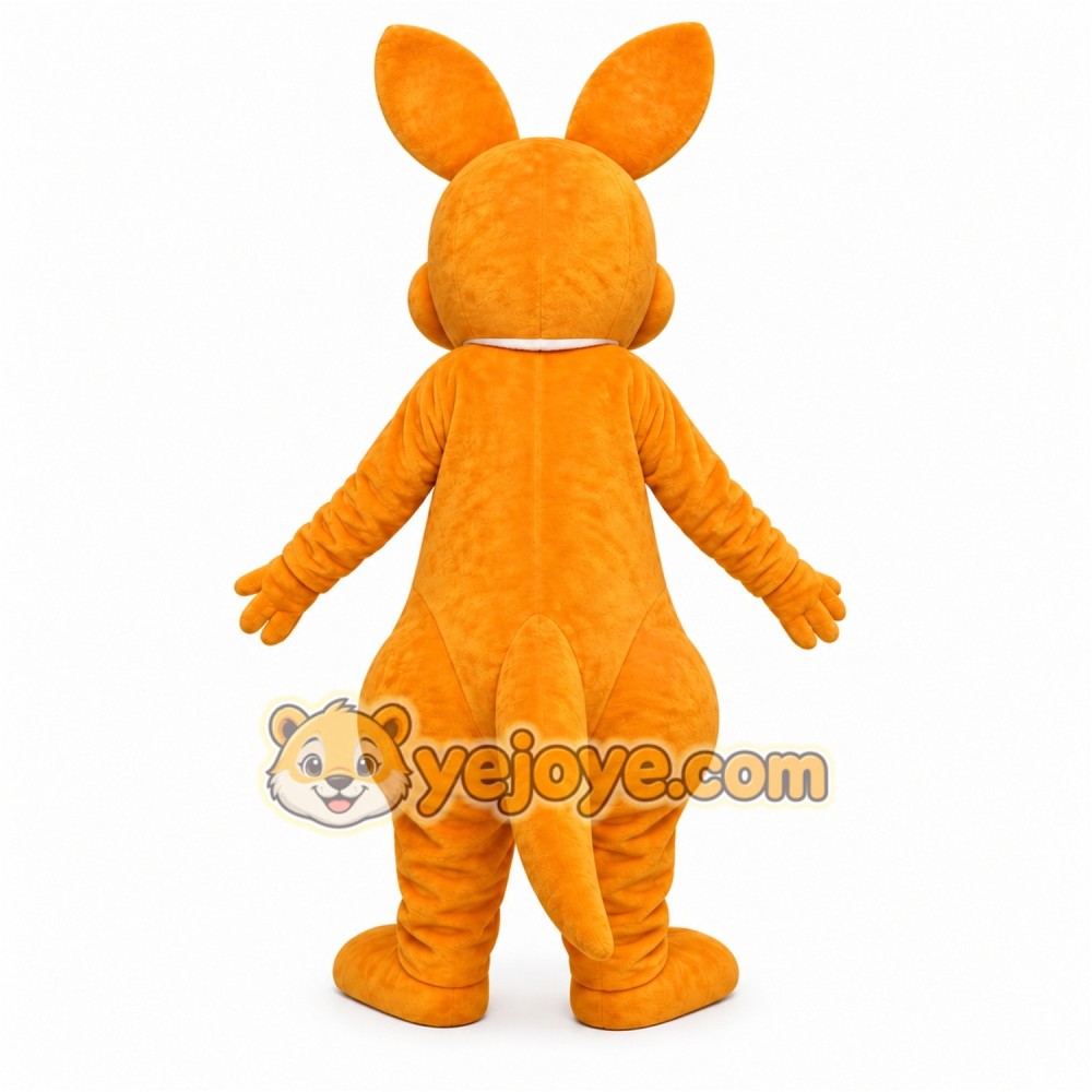 Orange Kangaroo Mascot Costume Orange Kangaroo Mascot Costume