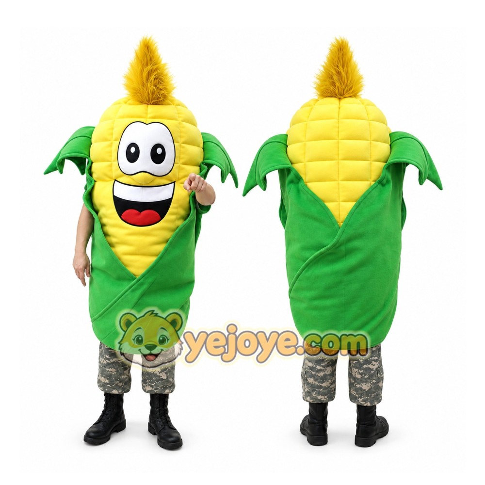 Corn Character Mascot Costume Corn Character Mascot Costume