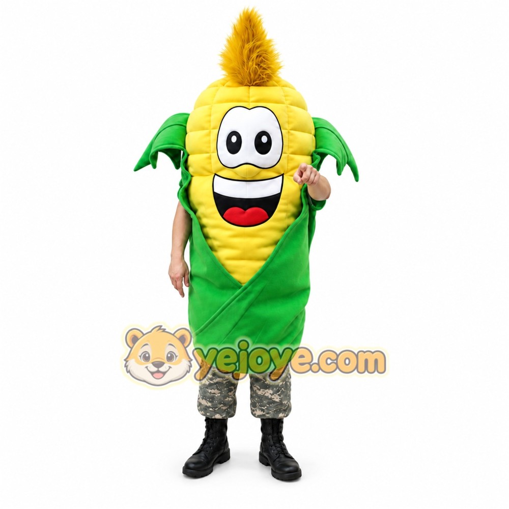 Corn Character Mascot Costume Corn Character Mascot Costume