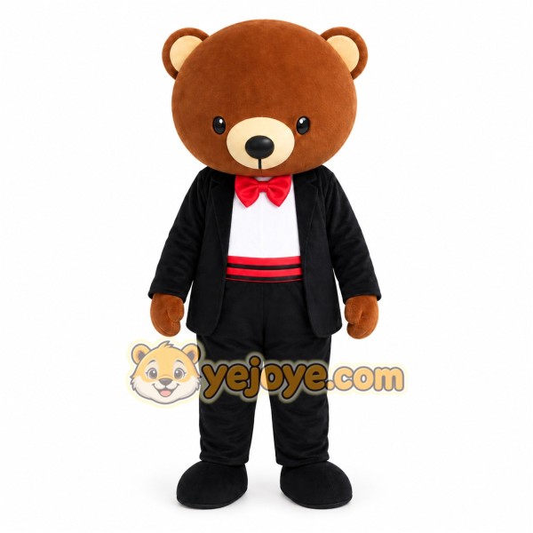 Tuxedo Bear Mascot Costume