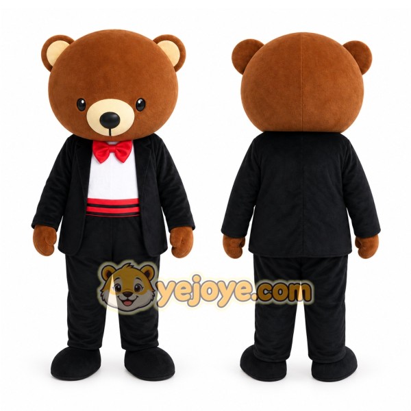 Tuxedo Bear Mascot Costume