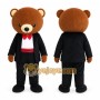 Tuxedo Bear Mascot Costume