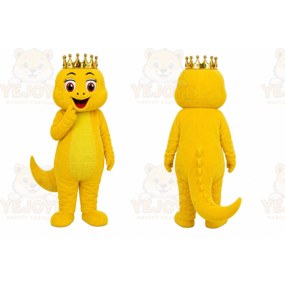 Yellow Dragon Mascot Costume