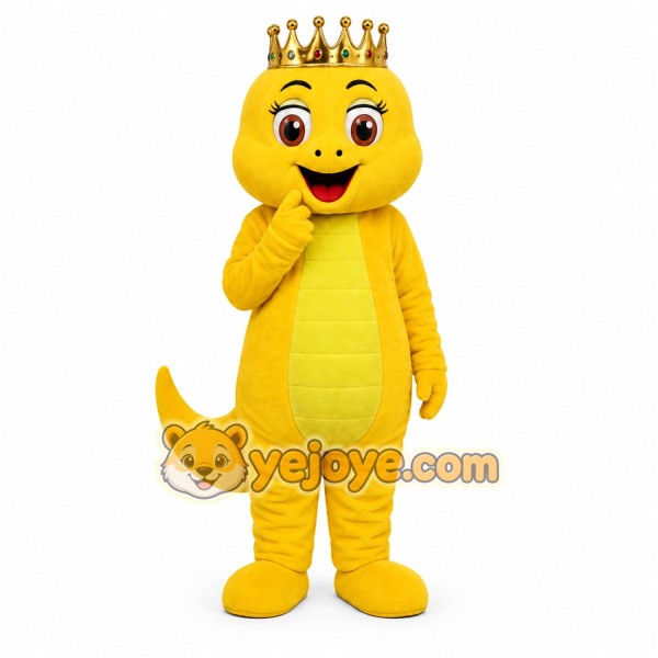 Yellow Dragon Mascot Costume