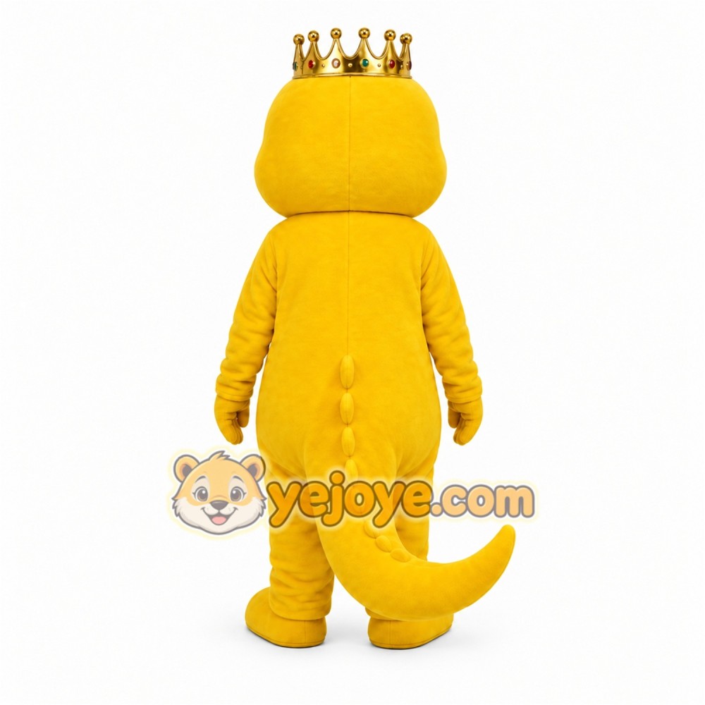 Yellow Dragon Mascot Costume