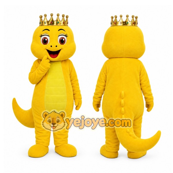 Yellow Dragon Mascot Costume