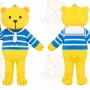 Yellow Bear Stripes Mascot Costume