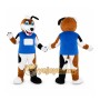 Blue Dog Mascot Costume