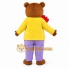 Brown Bear Yellow Coat Mascot Costume Brown Bear Yellow Coat Mascot Costume