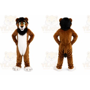 Brown Lion Mascot Costume