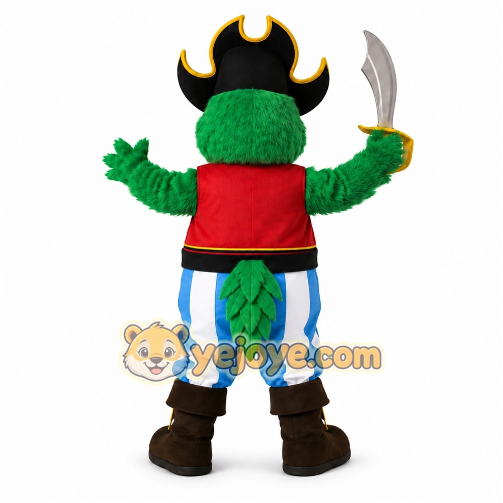 Pirate Parrot Mascot Costume Pirate Parrot Mascot Costume