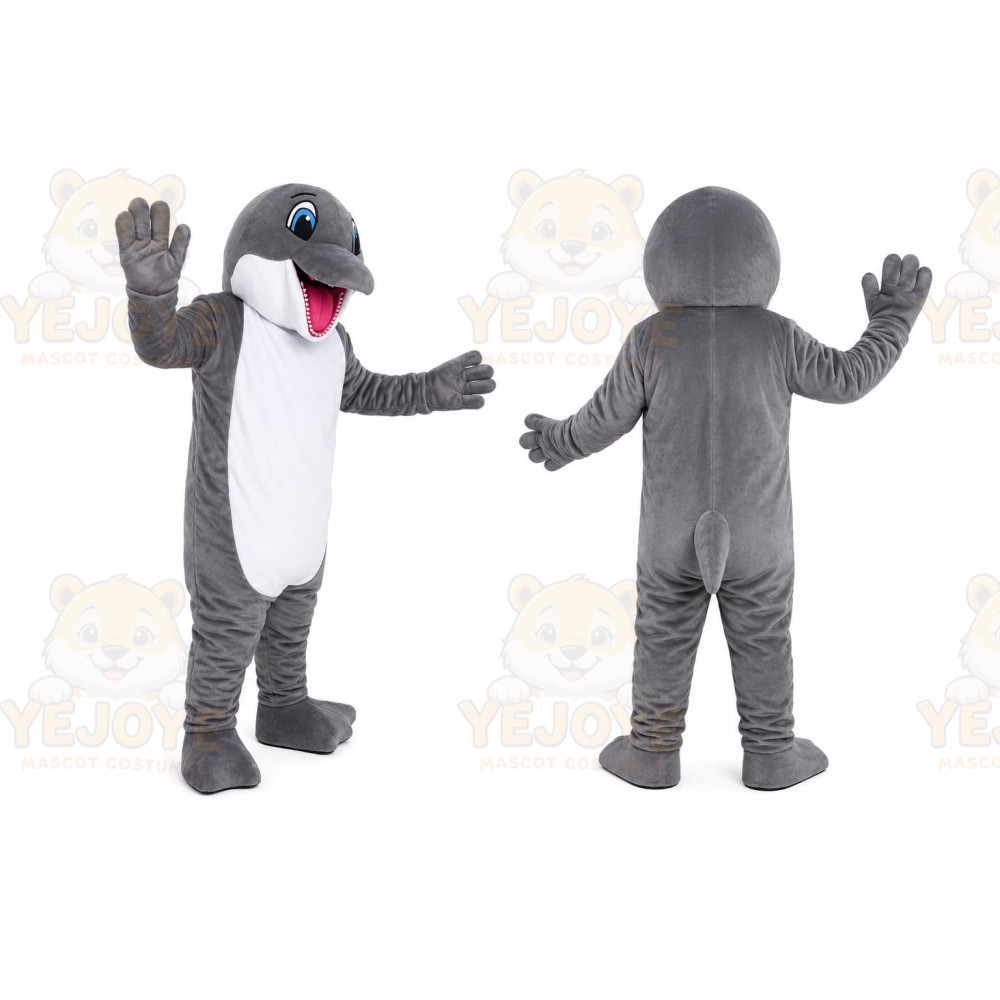Gray Shark Mascot Costume