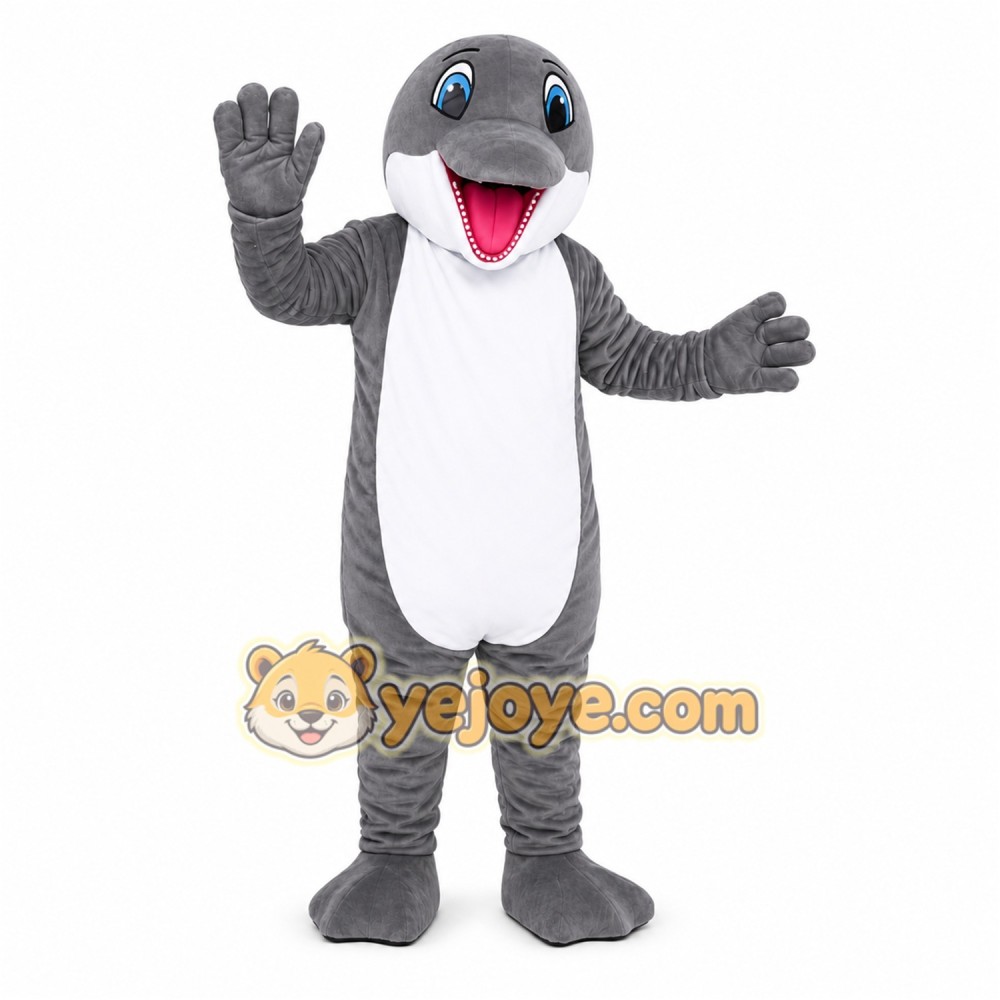 Gray Shark Mascot Costume Gray Shark Mascot Costume