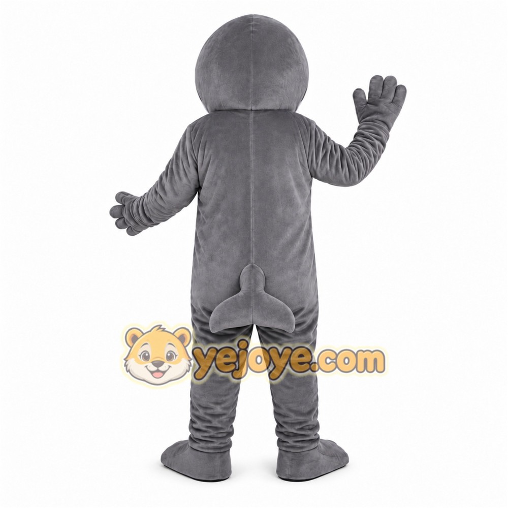 Gray Shark Mascot Costume Gray Shark Mascot Costume